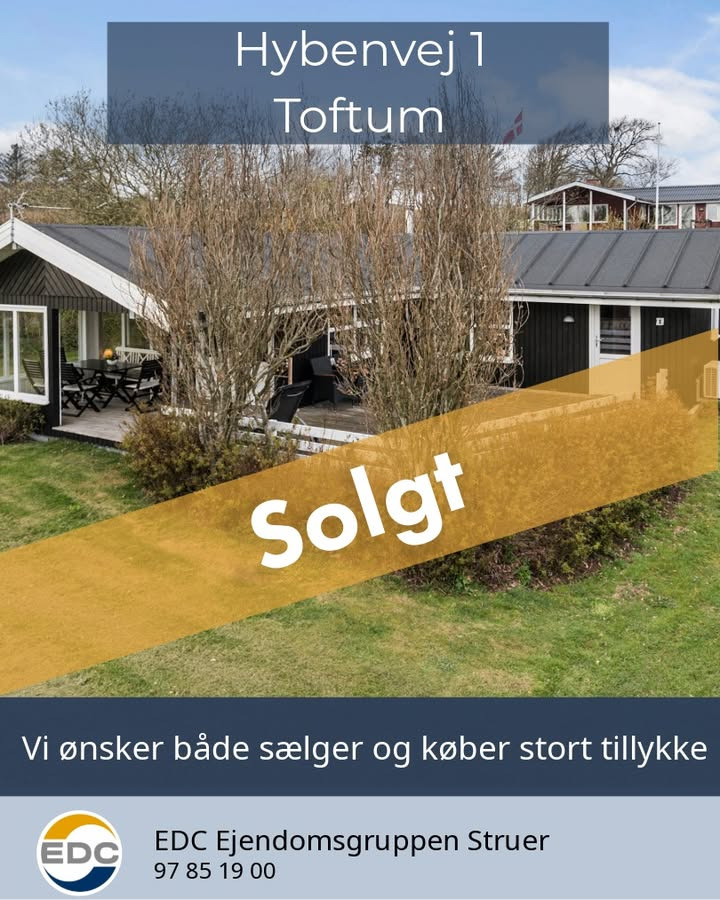 EDC Ejen­doms­grup­pen Struer har solgt Hybenvej 1, Toftum