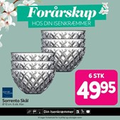 Fredericia Isenkram præsenterer Sorrento skåle fra Lyngby glas til en skarp pris