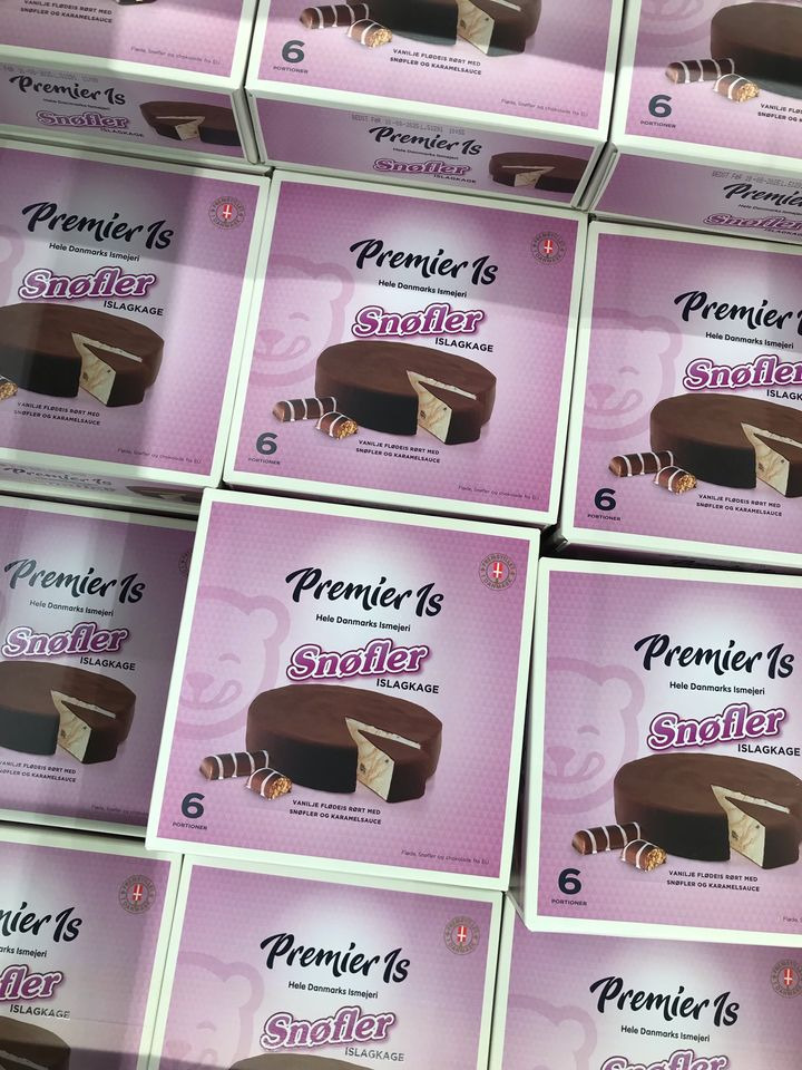 Vanvittig pris på Snøffel islagkage hos Min Købmand i Asp: Kun 25 kr.