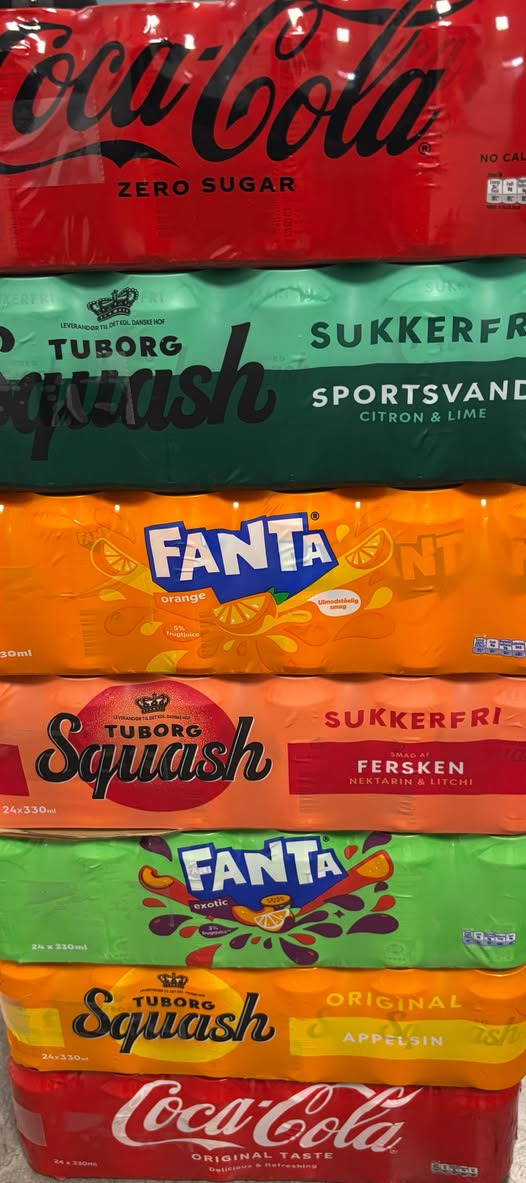 SPAR Visse tilbyder rammer med 24 dåser sodavand til 74,95 kr. plus pant