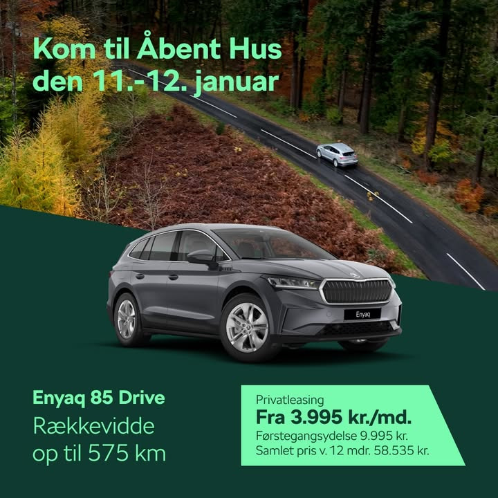 BILCO A/S RANDERS inviterer til åbent hus hos SKODA Randers med spændende nyheder og tilbud