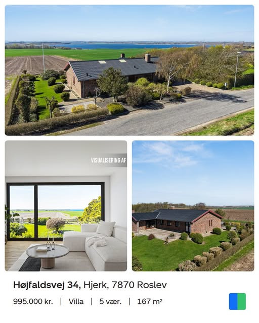 Nybolig Skive I/S præsenterer velholdt villa med panoramaudsigt over Limfjorden