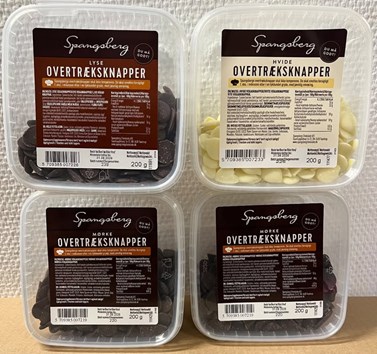 Meny Klarup tilbyder Spangsberg overtrækschokolade til 24,95 kr.