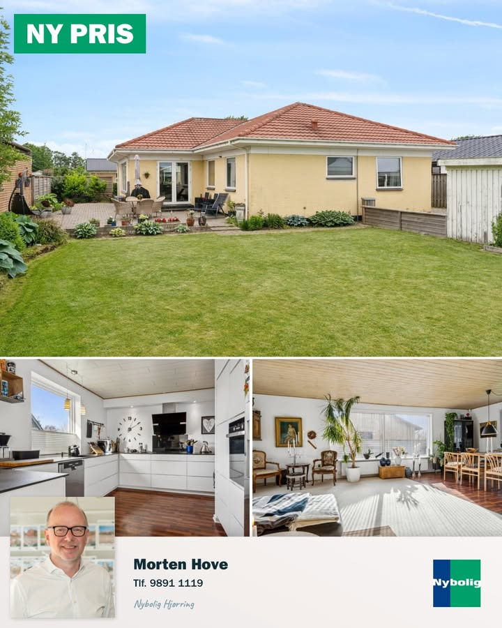 Nybolig Hjørring v/Morten Hove annoncerer prisjustering på villa i Højene