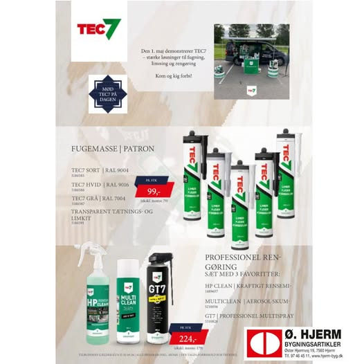 Øster Hjerm Bygningsartikler præsenterer Tec7 på demodag med tilbud og konkurrence om Tac7 kajak