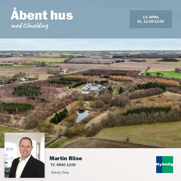 Nybolig Sæby A/S inviterer til åbent hus på naturejendom i Dybvad