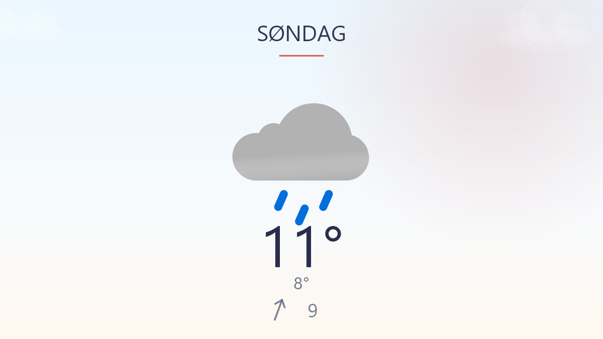Regn og gråvejr tager føringen