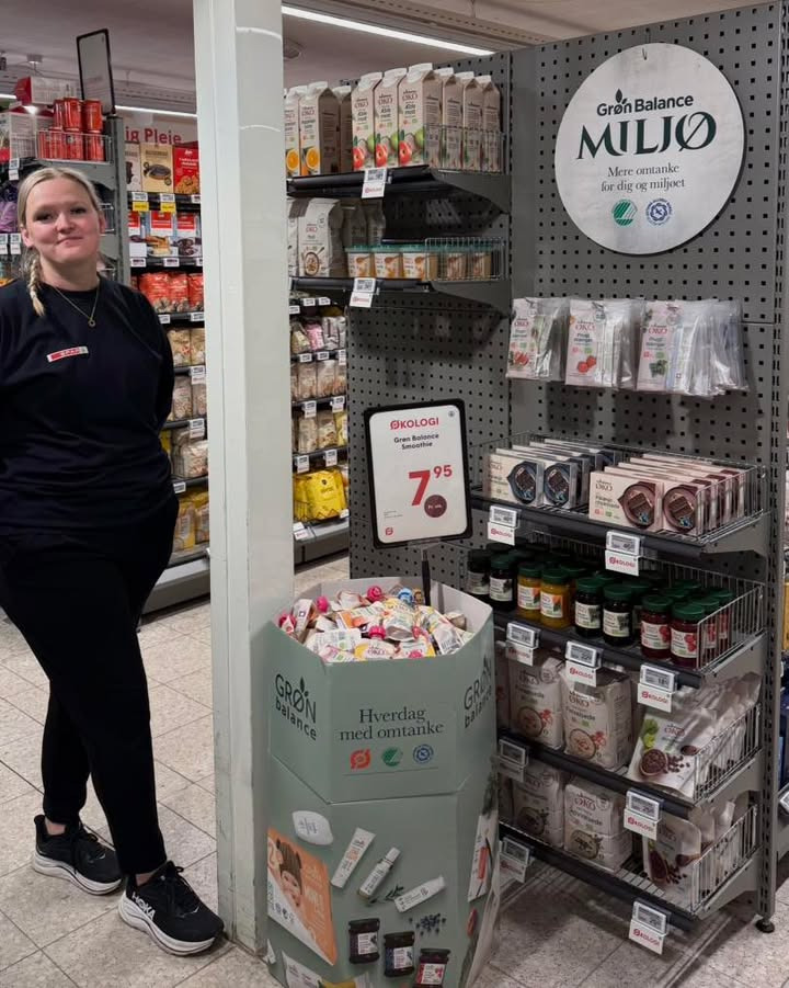 SPAR SKALLERUP A/S har ny økologisk udstilling med produkter fra Grøn Balance