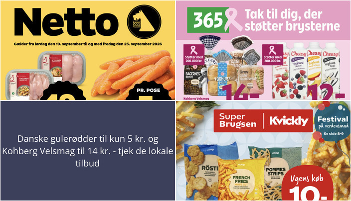 Danske gulerødder til kun 5 kr. og Kohberg Velsmag til 14 kr. - tjek de lokale tilbud