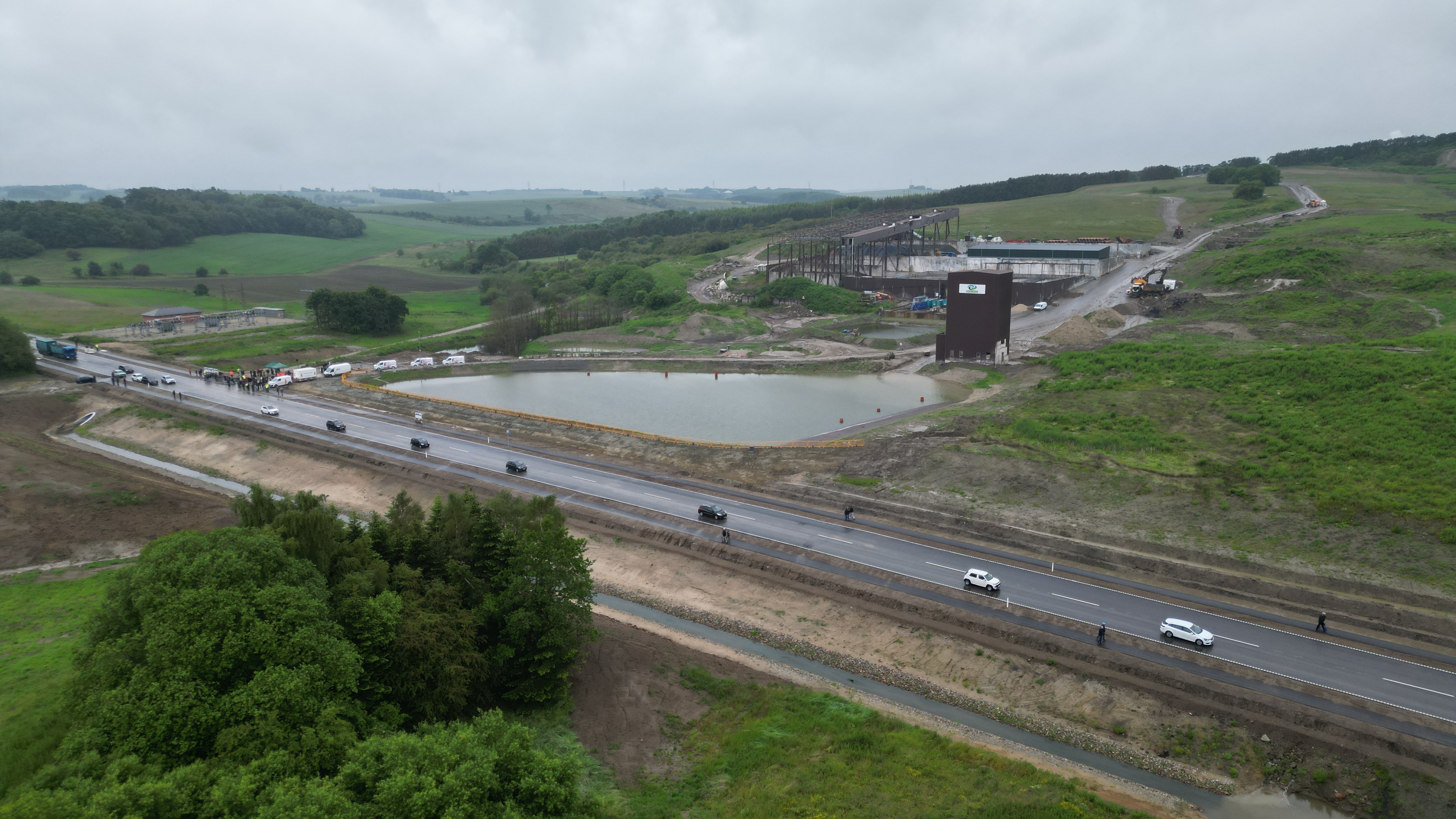 Nu løber vandet fra Nordic Waste område i Alling Å