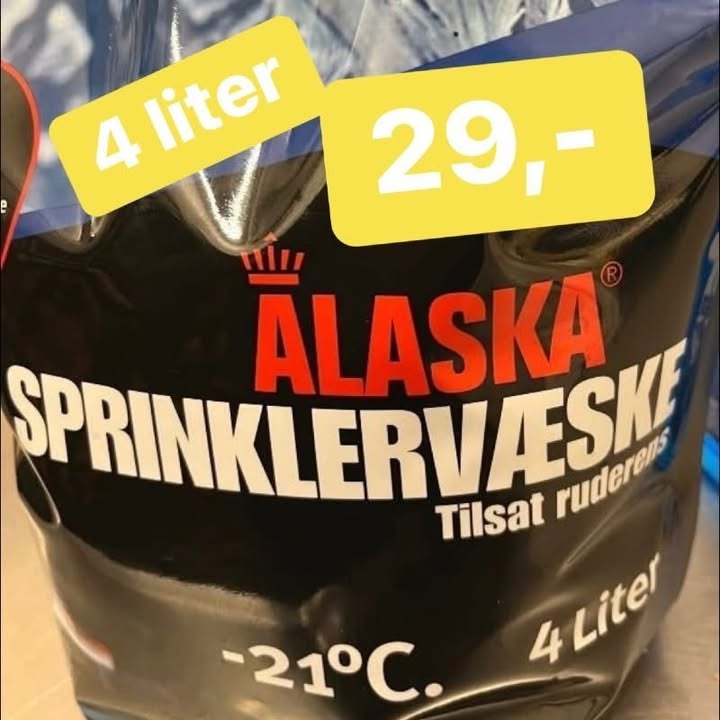 SuperBrugsen Dronninglund tilbyder sprinklervæske til nedsat pris i begrænset tid