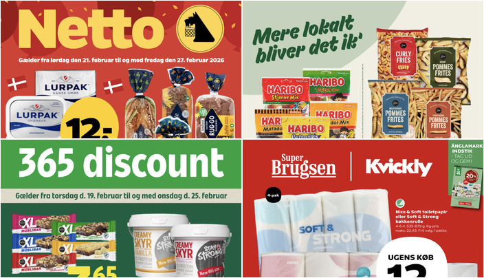 Få Lurpak smør til kun 12 kr. og Haribo slik til en flad tier - se de gode lokale tilbud