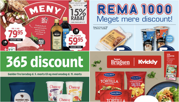 Spar stort på hel kylling til 39 kr. og Kims snacks til 14 kr. i Værløse