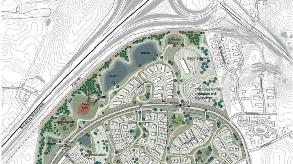 1.100 meter lang støjdrage bliver et rekreativt og naturskønt område