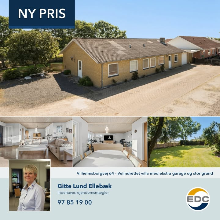 Nyt prisfald hos EDC Ejendomsgruppen Struer: Skøn ejendom til 745.000 kr.