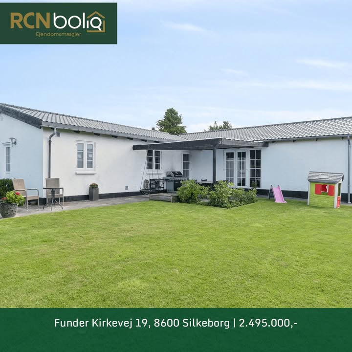 RCN Bolig Silkeborg fremhæver indflytningsklar villa på Funder Kirkevej