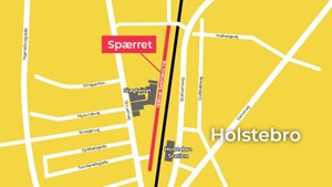 Spærring af Hjalmar Sørensens Vej den 17. august 2024