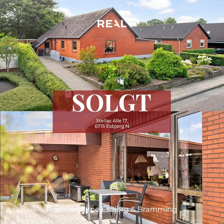 RealMæglerne Esbjerg og Bramming annoncerer boligsalg på Stellas Alle 17