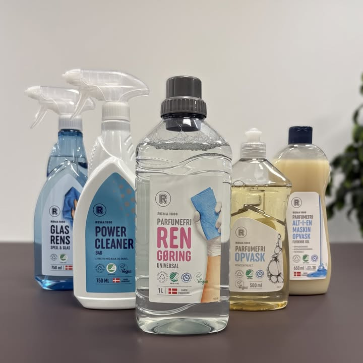 Rema 1000 Gødvad fremhæver bæredygtige rengøringsprodukter i genanvendt plast