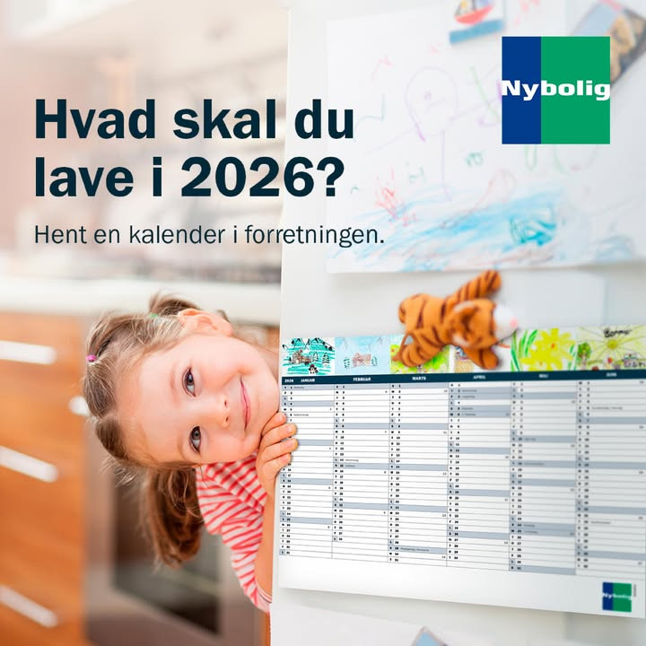Nybolig Hjørring tilbyder gratis kalender for 2026 til besøgende