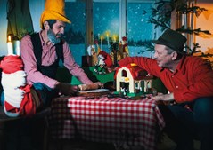 Julestemning med Peddersen og Findus på Lynge Bibliotek