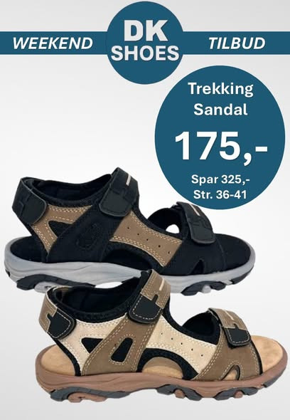 DK Shoes Brønderslev ApS fortsætter med vilde sandaltilbud lørdag