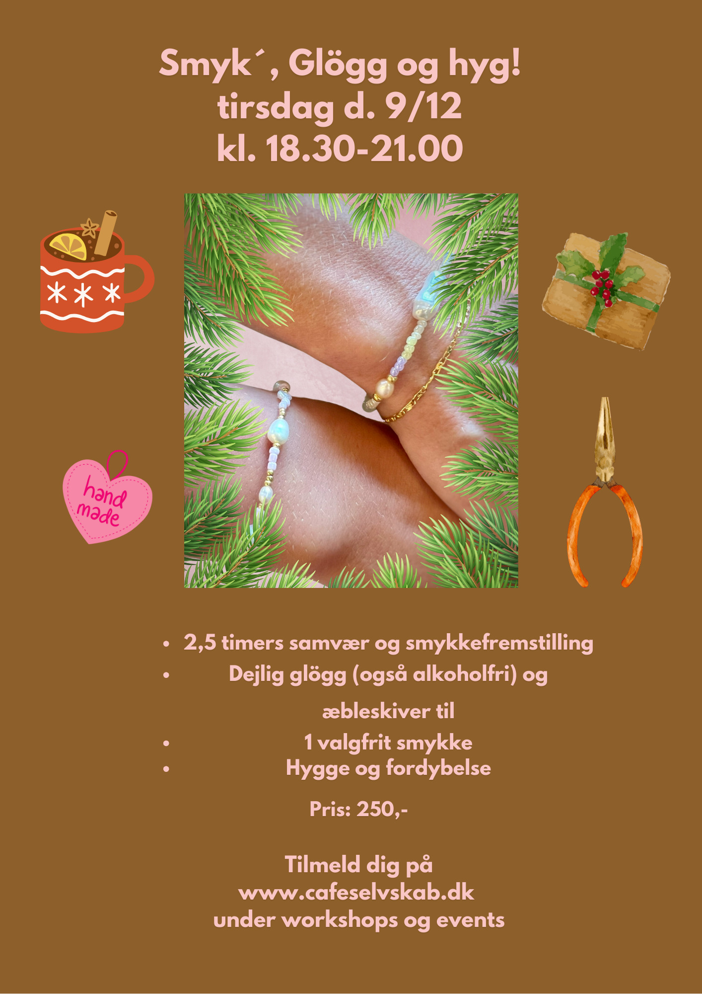 Skab dine egne smykker i december på Café Selvskab
