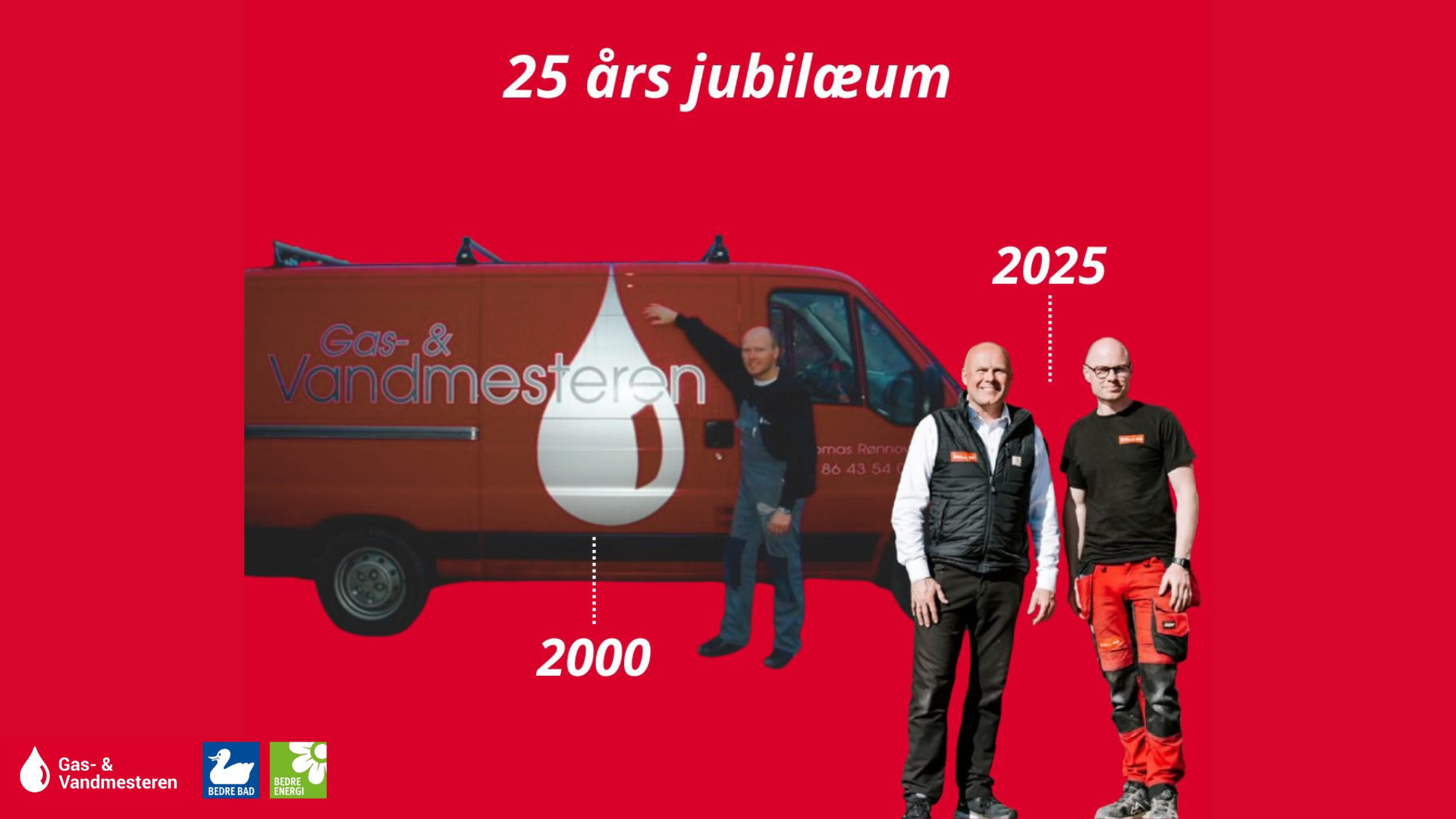 Gas & Vandmesteren fejrer 25 års jubilæum med stort åbent hus