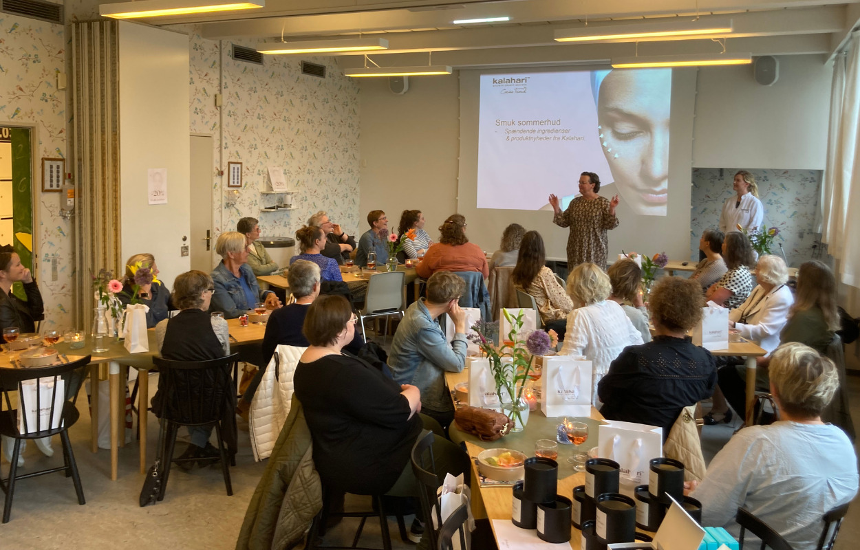Forrygende aften i hudplejens tegn hos Huset Tolstrup