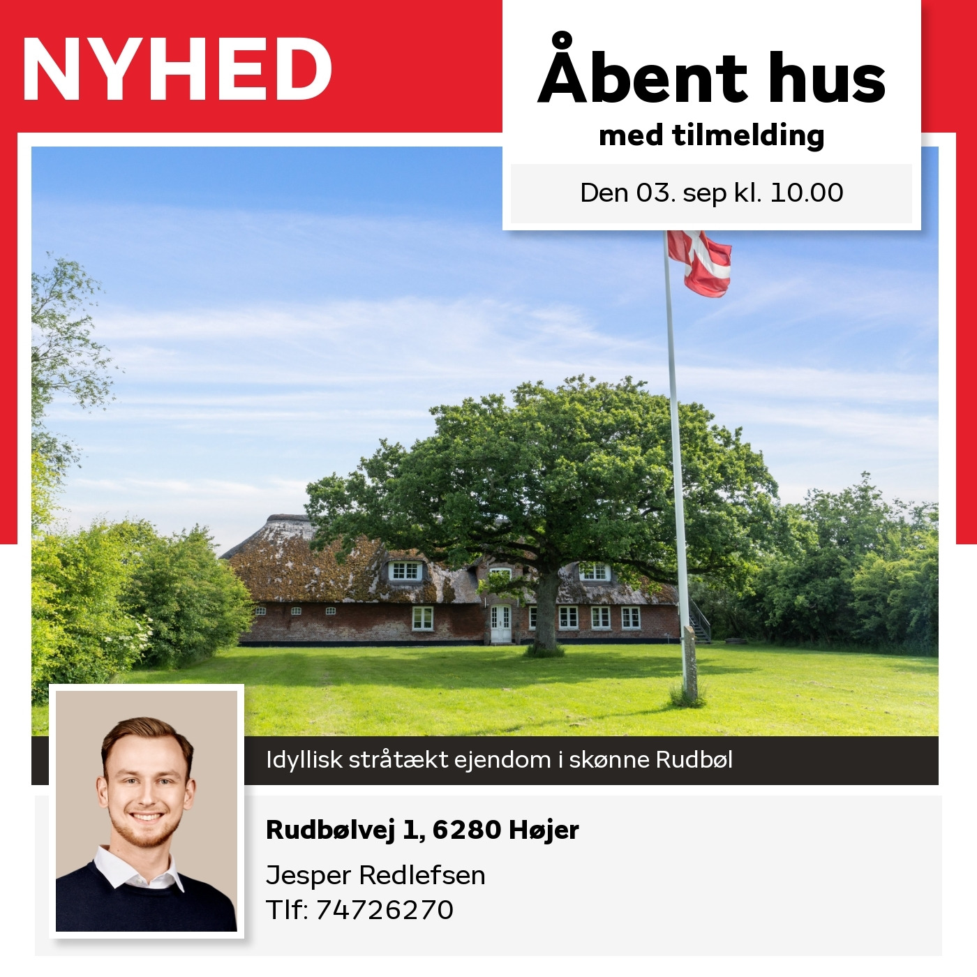 Åbent hus på Rudbølvej 1, Højer – oplev drømmeboligen med HOME TØNDER