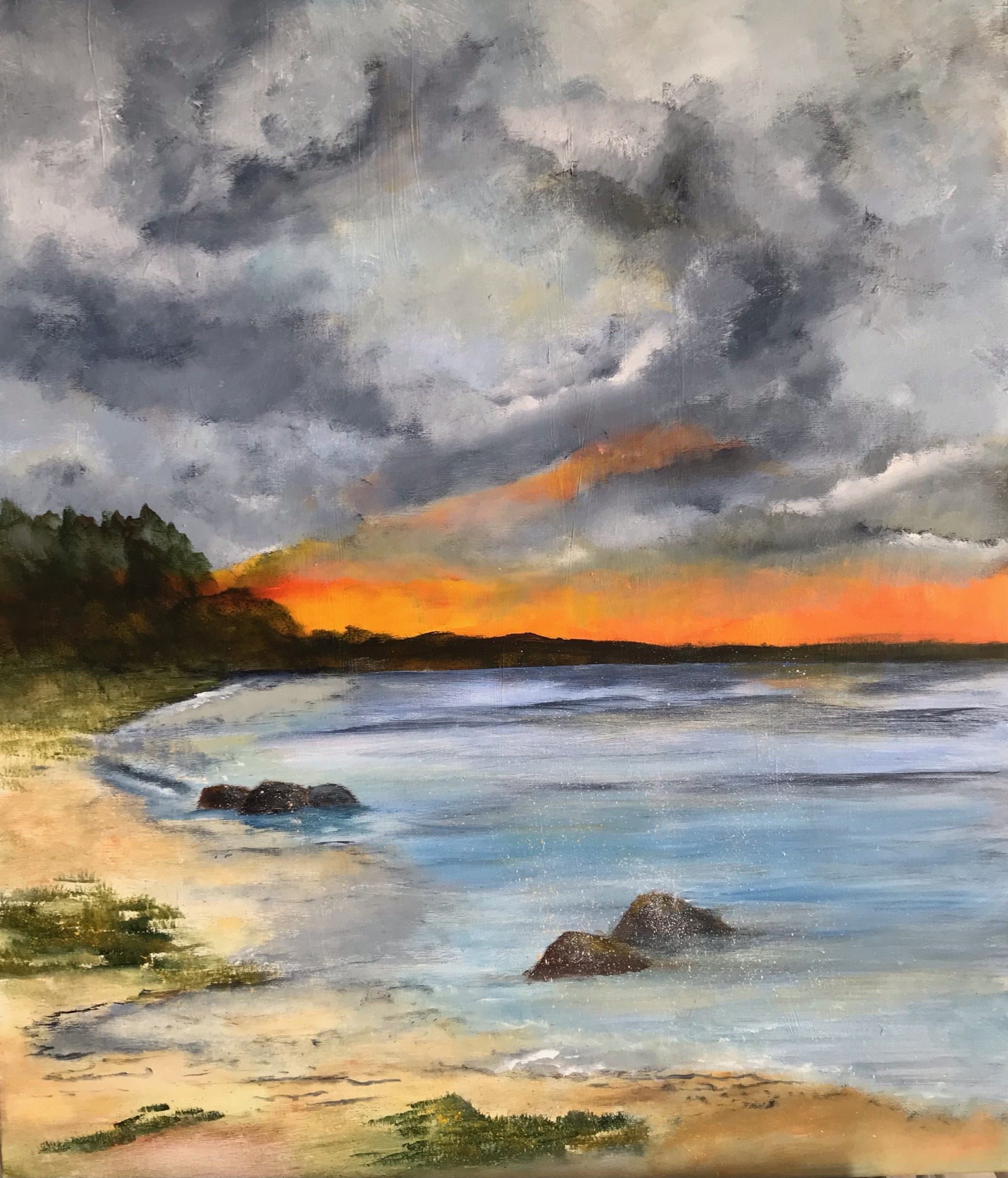 Ulla Rasmussens kunstudstilling: Øen, havet, lyset