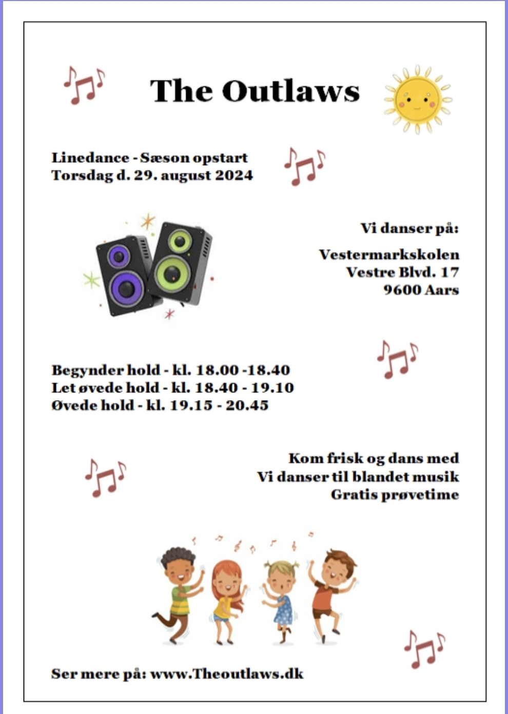 Liniedance: The Outlaws inviterer til dans den 29. august