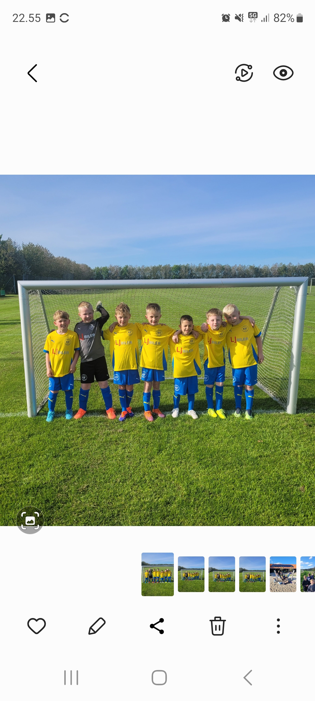 Kjellerup IF U9 drenge sikrede sig en smal sejr over Skive IK