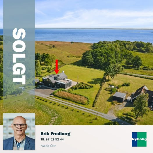 Nybolig Skive I/S sælger idyllisk ejendom med skøn udsigt i Roslev