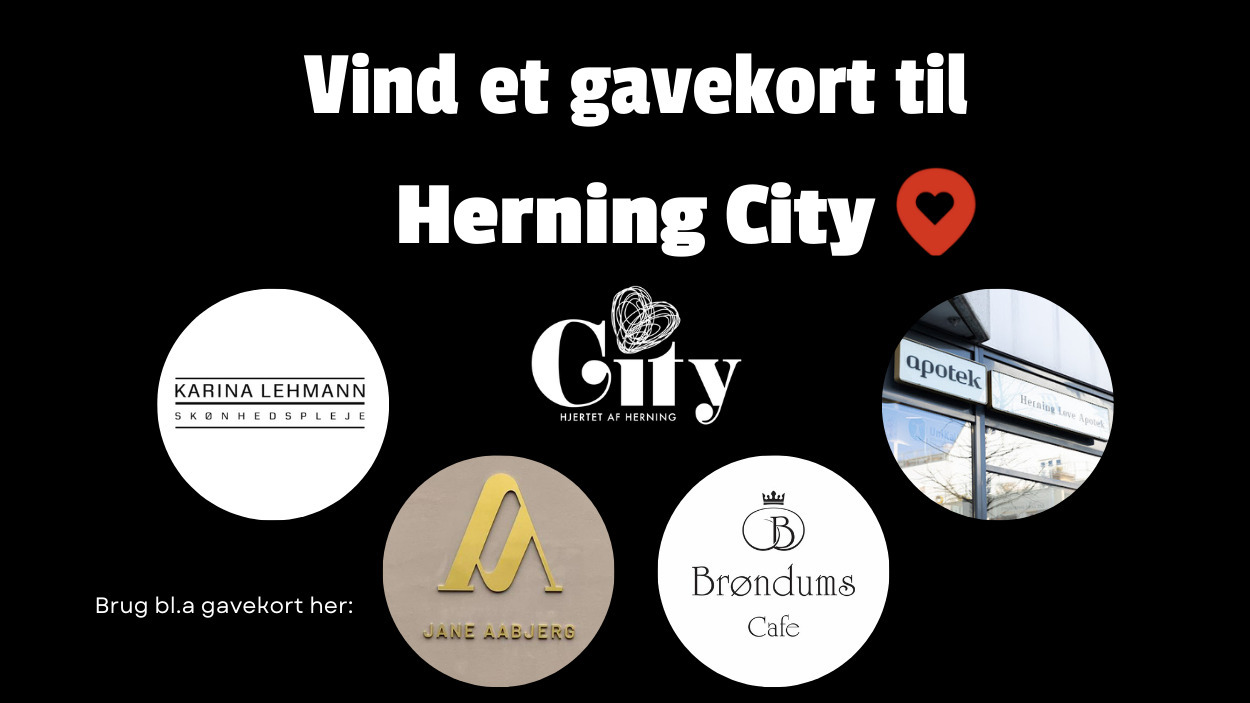Vind et gavekort på 500 kr. til Herning City!