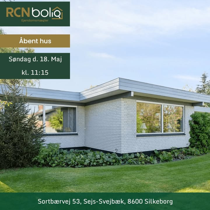 RCNBolig Silkeborg inviterer til åbent hus på drømmevilla i Sejs-Svejbæk