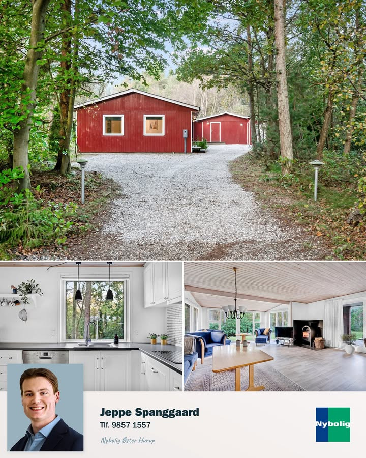 Nybolig Hadsund præsenterer charmerende fritidshus i Helberskovs naturparadis