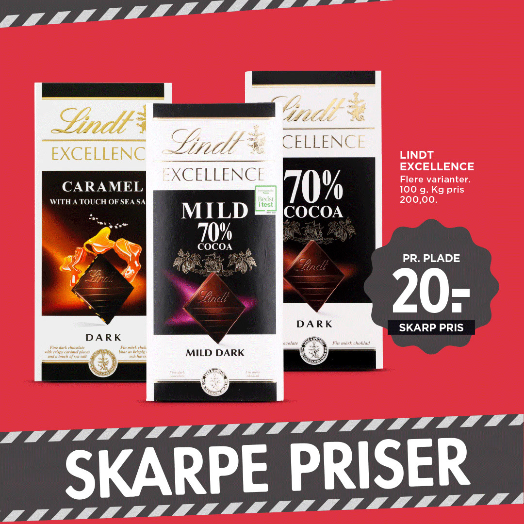 Skarpe tilbud på kaffe, chokolade og is hos Meny Randers i denne uge