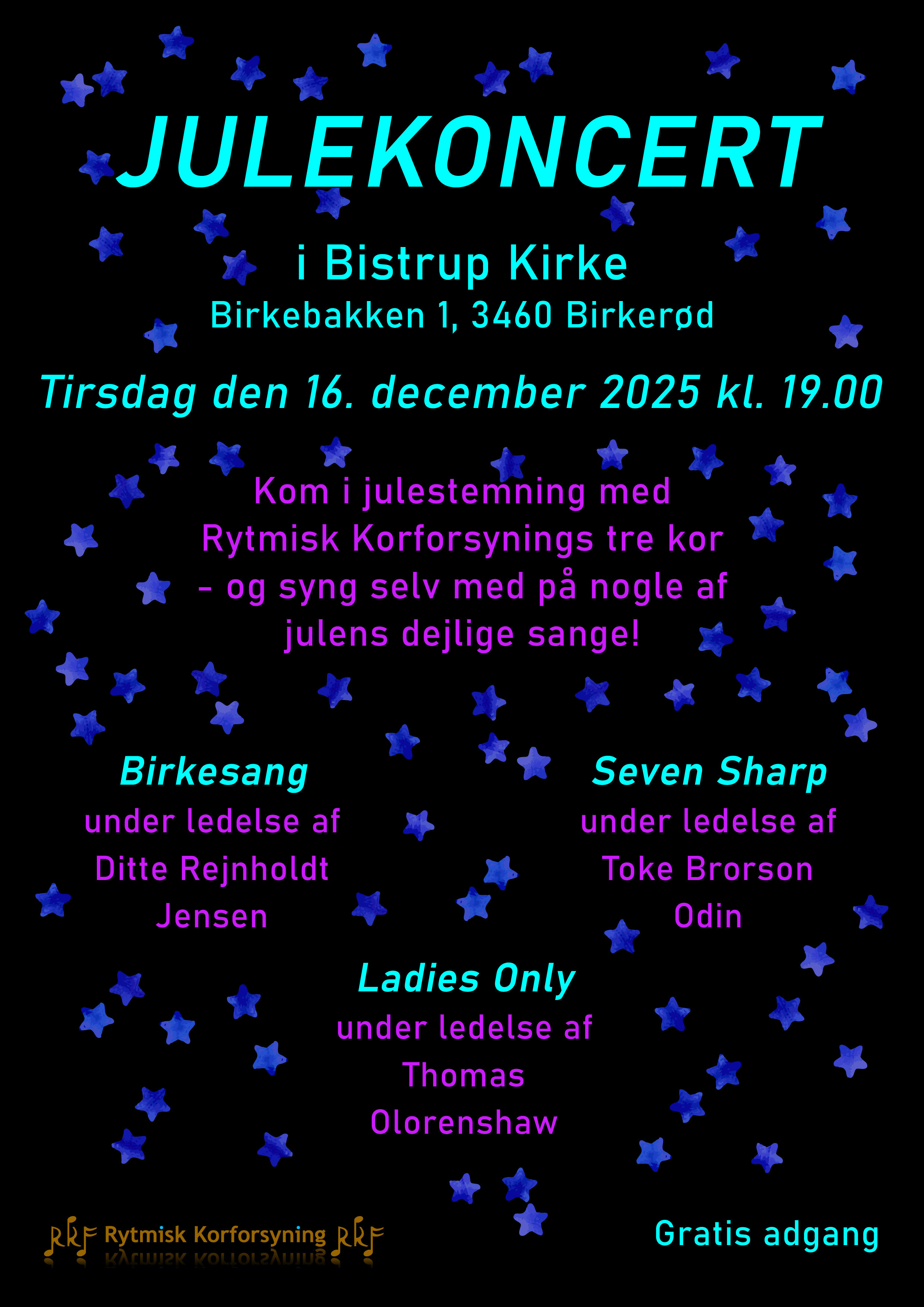 Rytmisk Korforsynings traditionsrige julekoncert i Birkerød