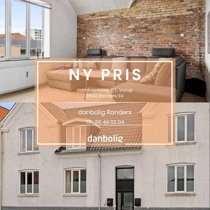Ny pris på istandsat lejlighed med have hos danbolig Randers