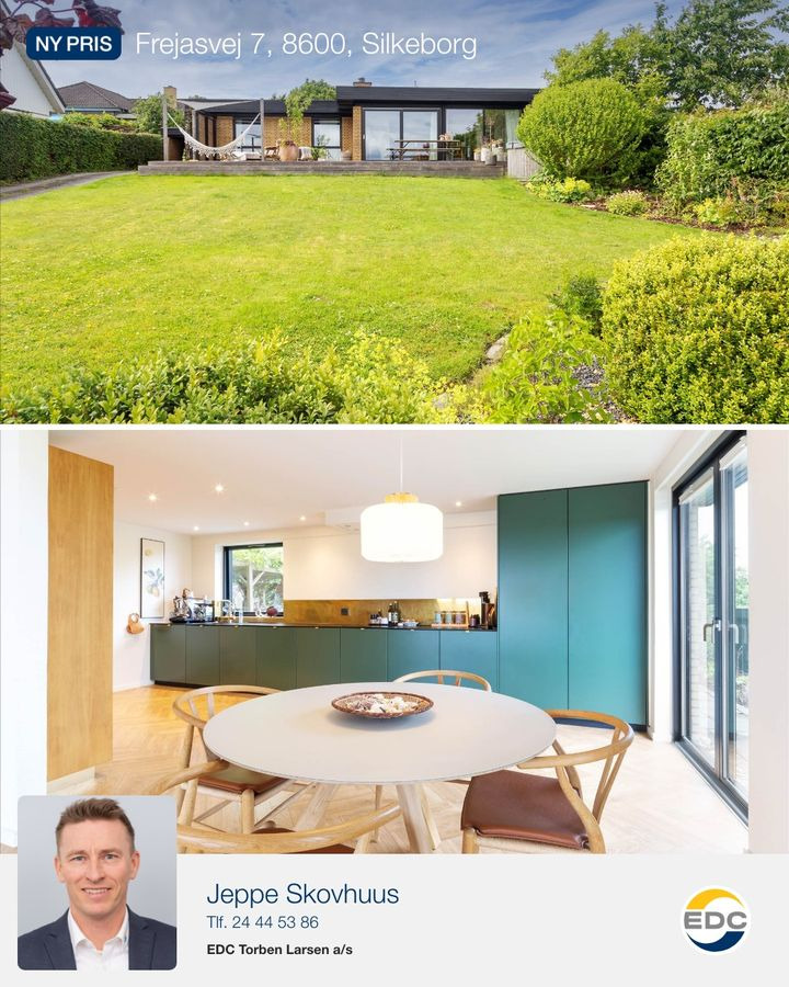Ny pris på renoveret 60'er udsigtsvilla i Silkeborg fra EDC Torben Larsen