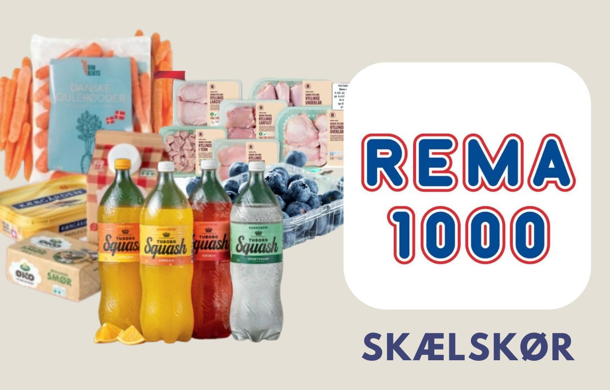 Få storkøb til små priser hos Rema 1000 Skælskør