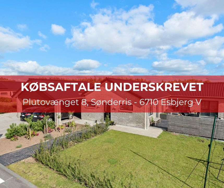 RealMæglerne Esbjerg: Købsaftale underskrevet på Plutovænget 8