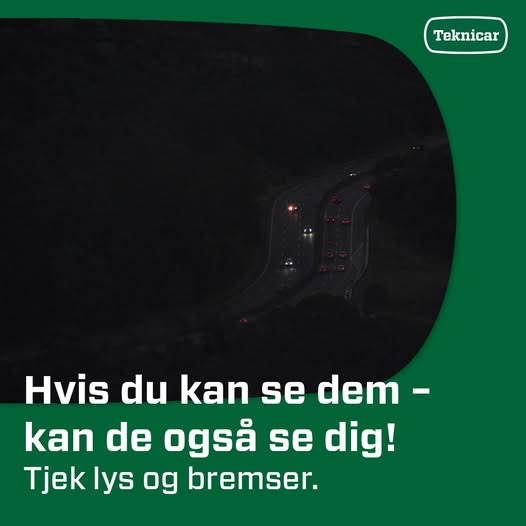 Hadsund Autohandel ApS tilbyder gratis lygte- og bremselys tjek i den mørke tid