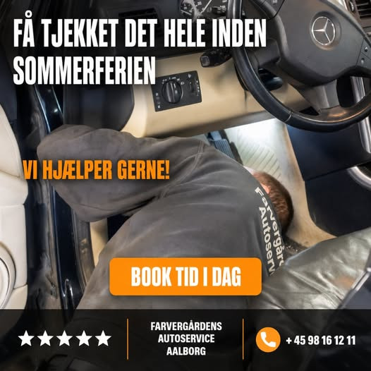Farvergårdens Autoservice tilbyder grundigt biltjek inden sommerferien