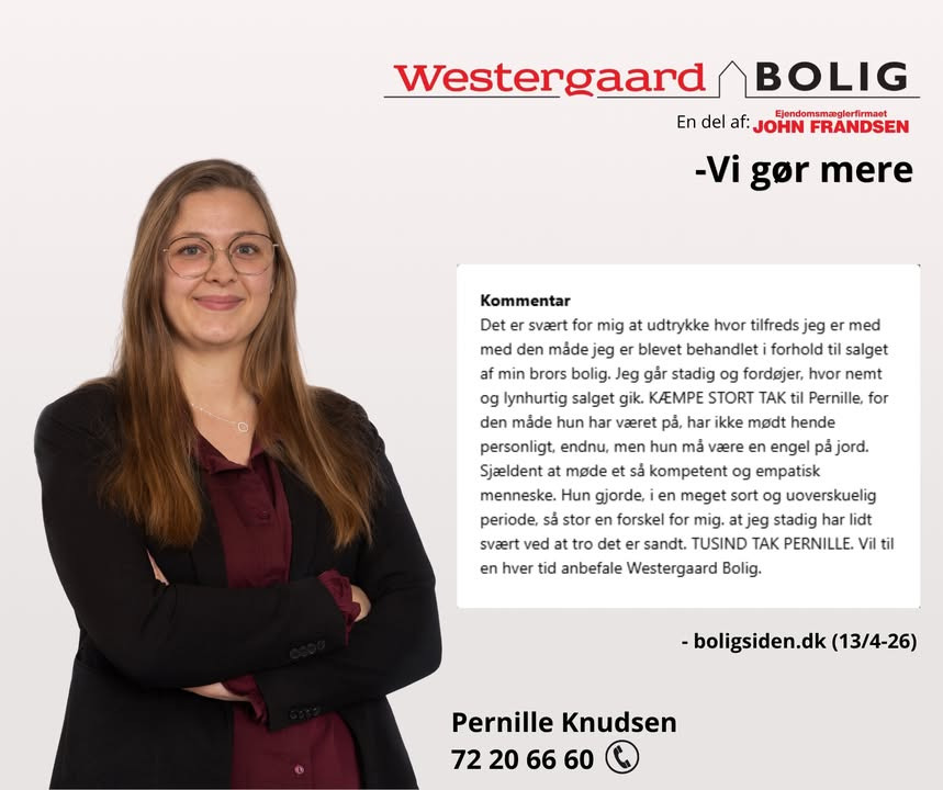 Westergaard Bolig fremhæver sælgers ros af Pernille som 'en engel på jord'