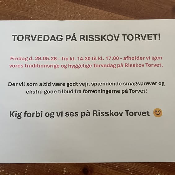 Risskov Torvet holder torvedag fredag den 29.05.26