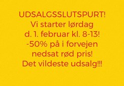 Wiiben inviterer til sidste chance udsalg på lørdag fra kl. 8