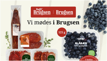Friske Coop blåbær til 14 kr. og Spier Signature vin til 35 kr. hos DagliBrugsen