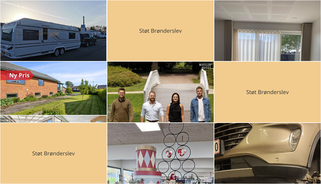 Nyt fra Hvilshøj Auto v/Kenneth Kjelgaard Christensen, Farvebøtten Brønderslev, Mæglerhuset Brønderslev og 3 andre